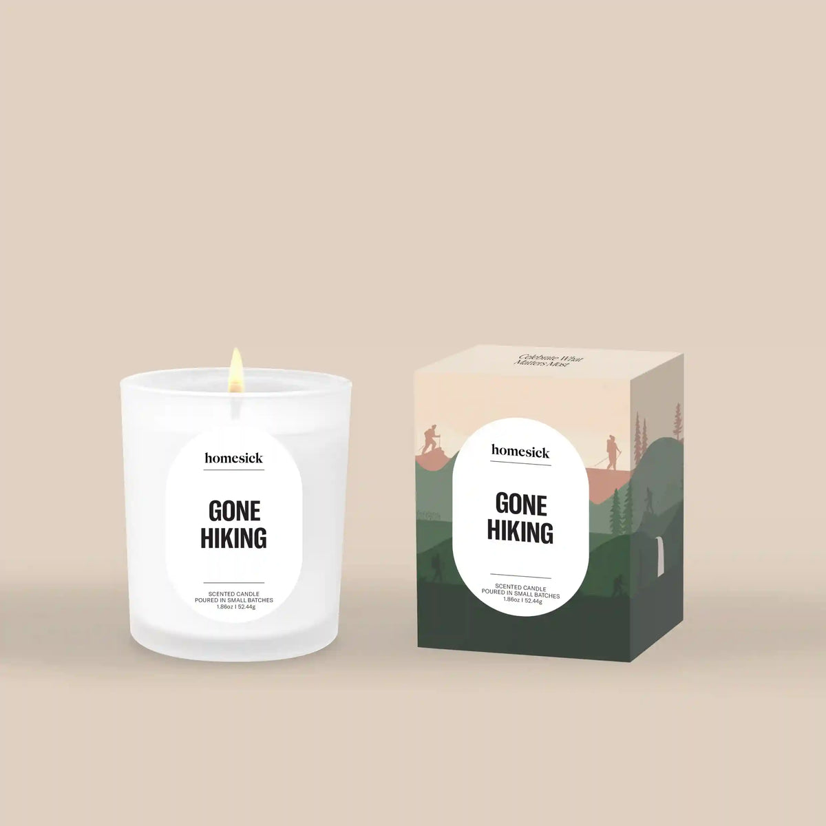Gone Hiking Mini Candle
